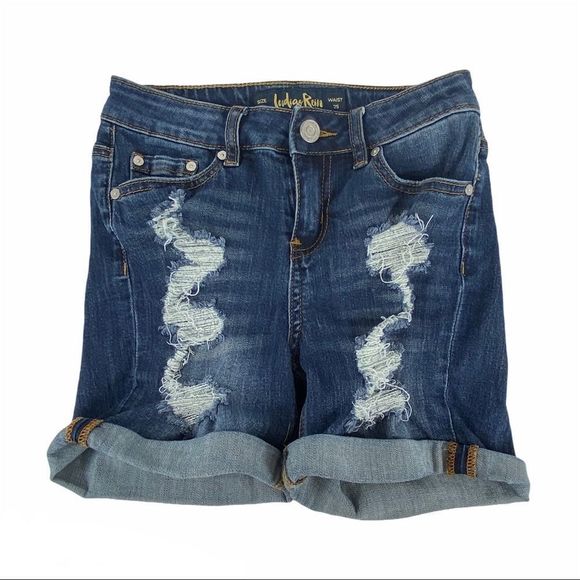 Indigo Soft Stretch Denim Shorts